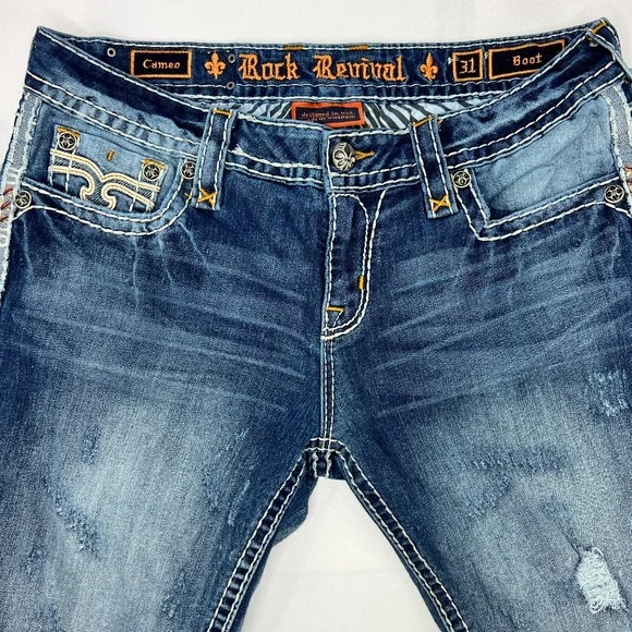 Super sexy Rock Revival Cameo Boot Cut Jeans Size 31